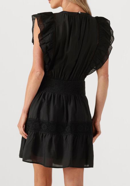 Zwarte CO'COUTURE Mini jurk CALLUMCC FRILL PINTUCK DRESS - large