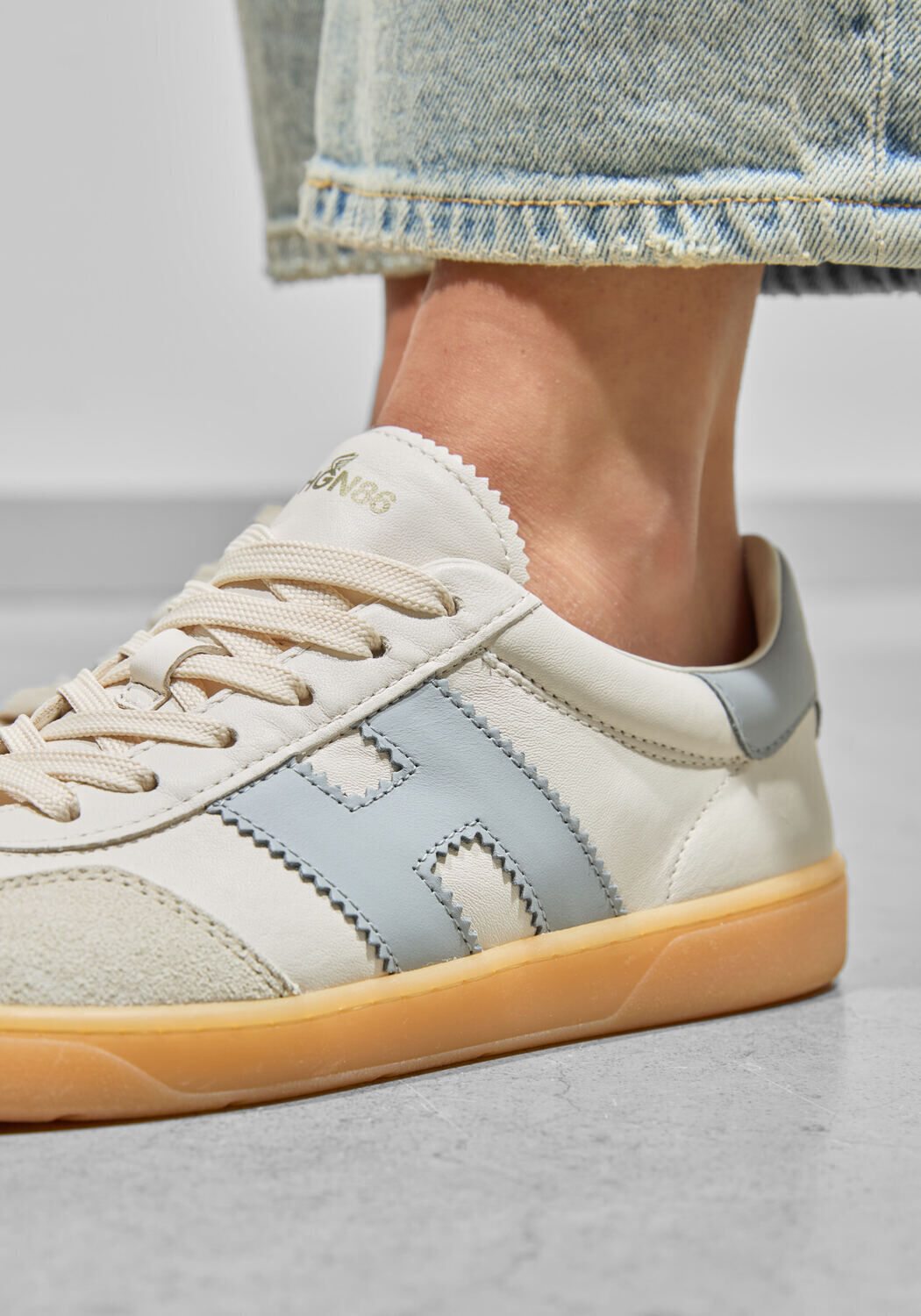 Witte HOGAN Lage sneakers COOL ALLACCIATO - large