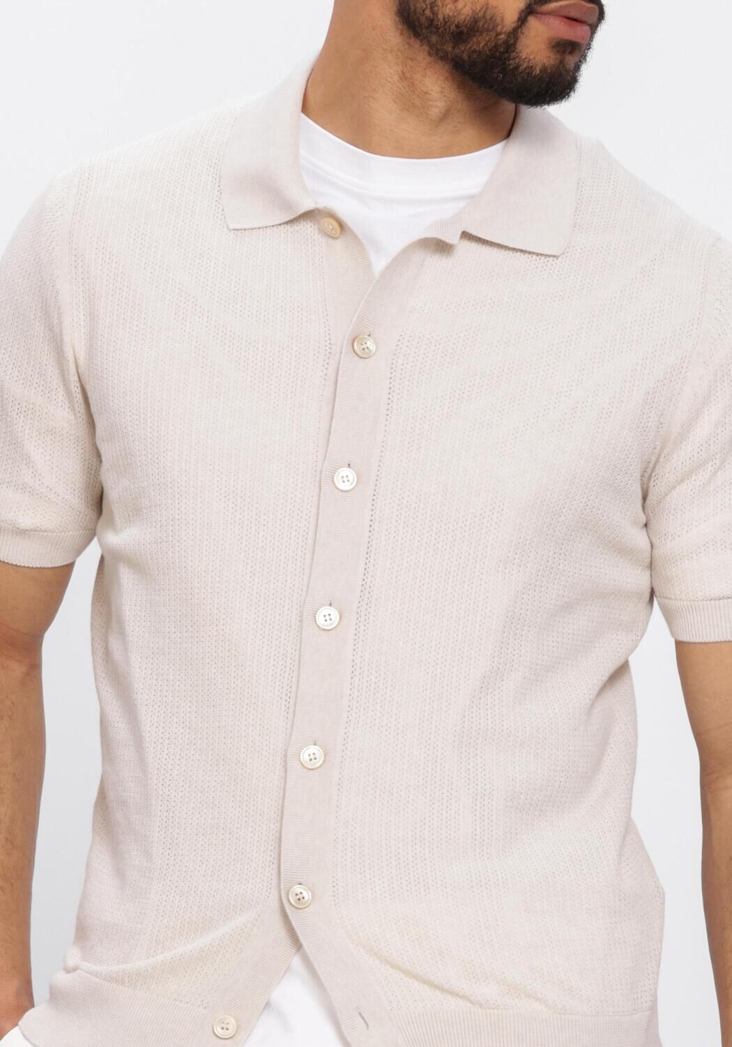 Ecru GRAN SASSO Casual overhemd SHIRT S/SLV - large