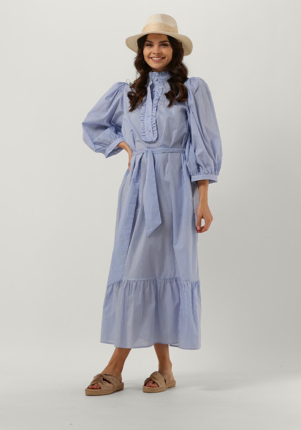 Dea Kudibal Midi Jurk Dames My Ns (co), Maat: L, Kleur: Blauw