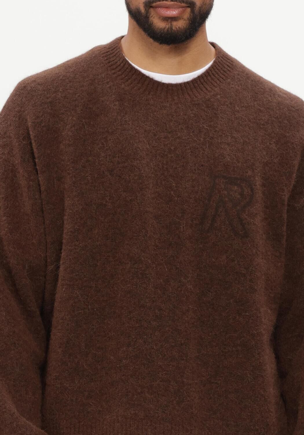 Bruine REPRESENT Trui LOGO SWEATER - large