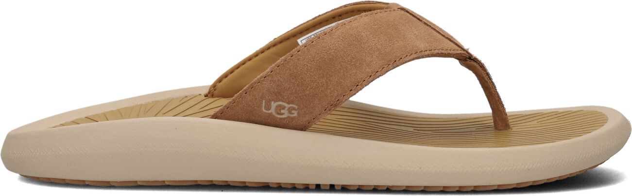 UGG Teenslippers Heren M Brookside Ii Flip, Maat: 46, Materiaal: Suède, Kleur: Bruin