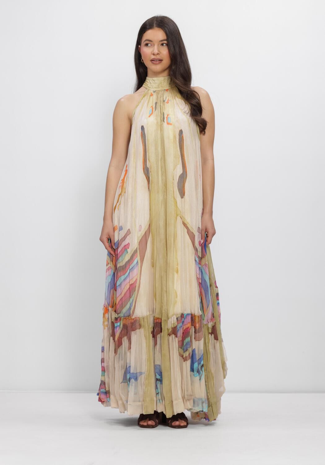 Roze MES DEMOISELLES Maxi jurk MALAR - large