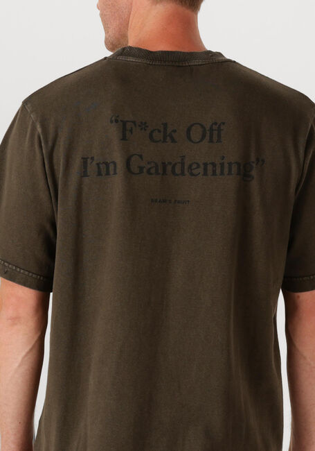 Grijze BRAM'S FRUIT T-shirt DISTRESSED F*CK OFF T SHIRT - large