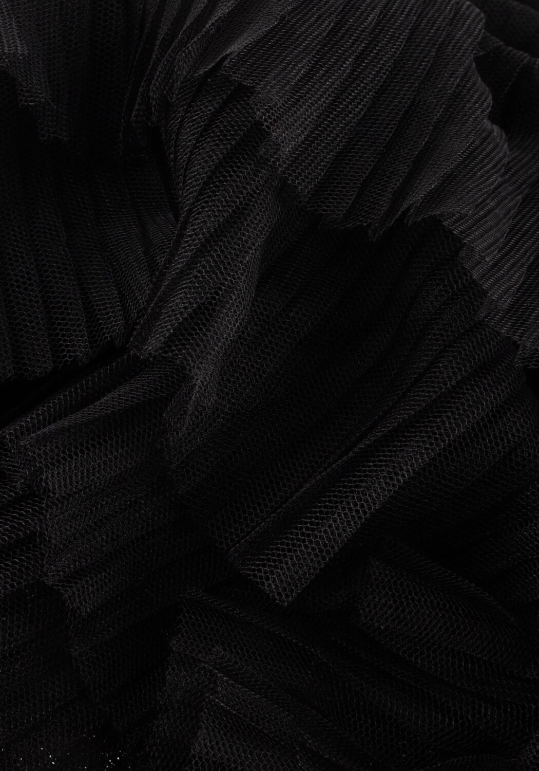 Zwarte DANTE6 Blouses PHORA TULLE RUFFLED TOP - large