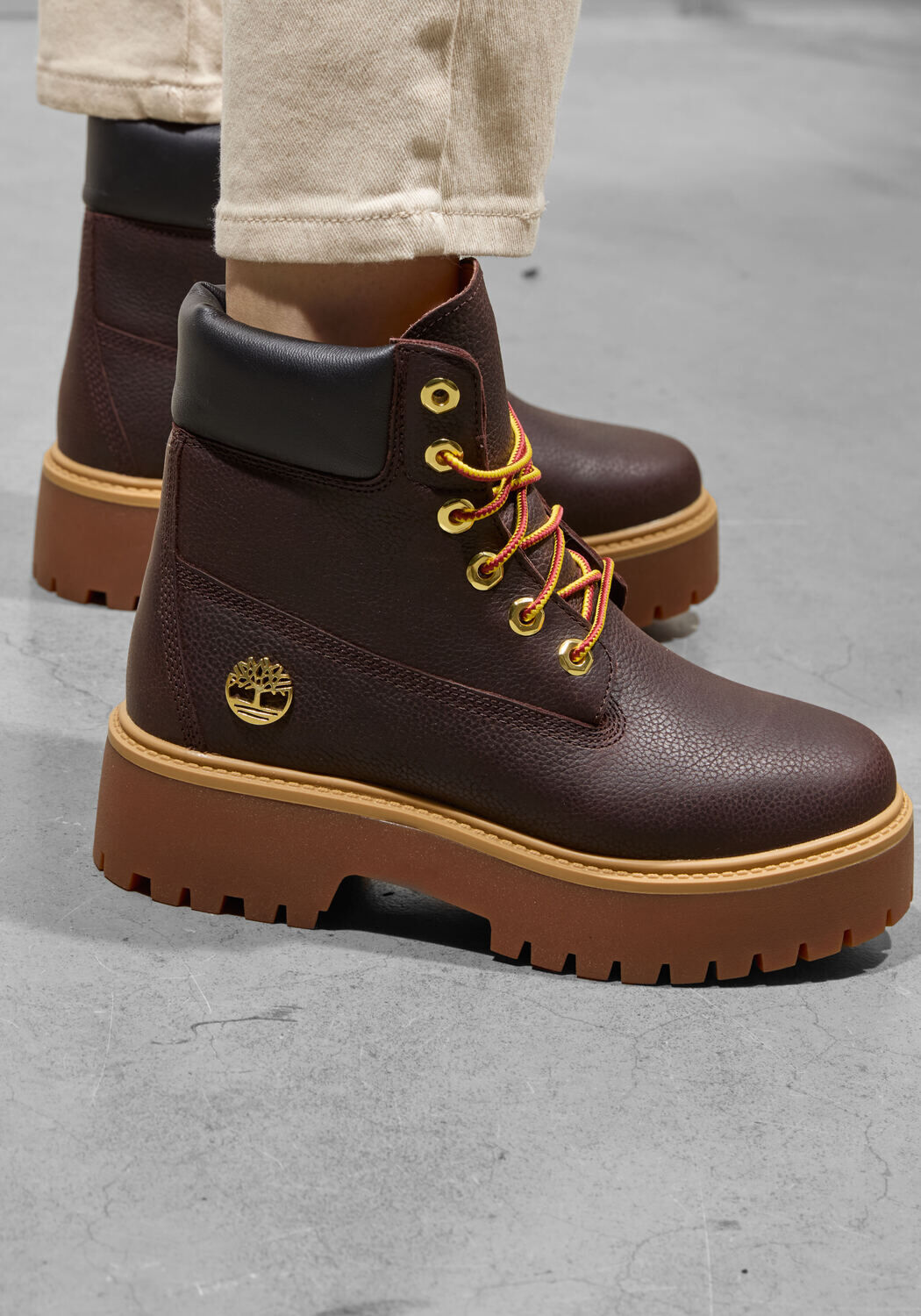 Bruine TIMBERLAND Veterboots STONE STREET 6&rdquo; - large