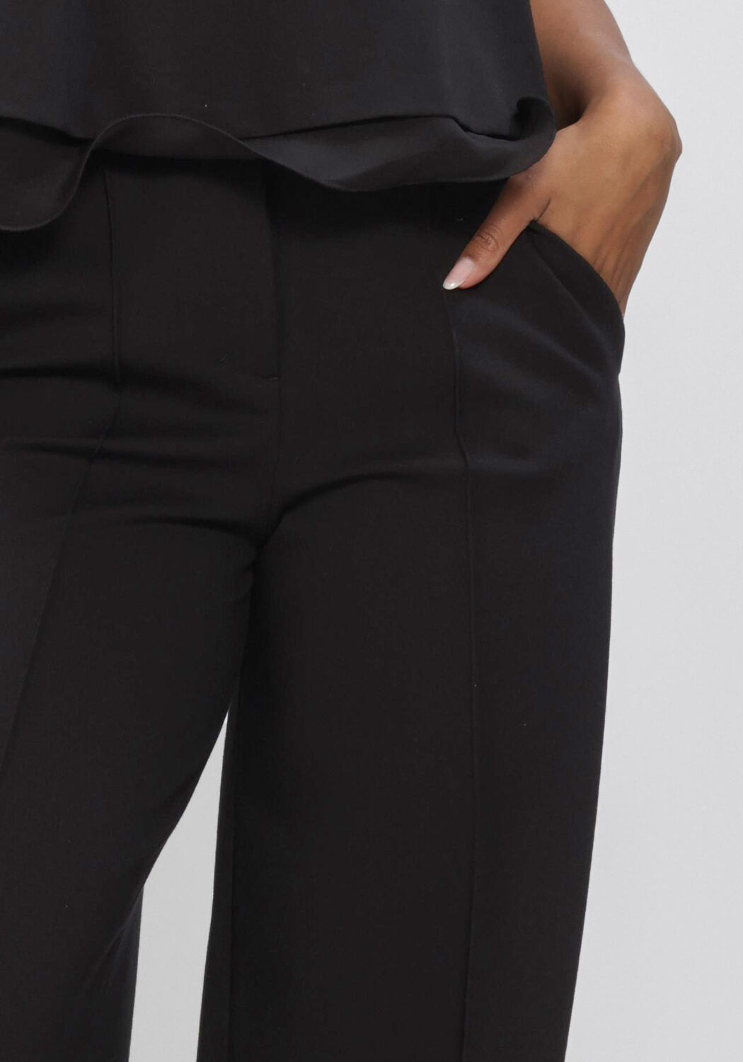 Zwarte DOROTHEE SCHUMACHER Wijde broek EMOTIONAL ESSENCE PANTS - large