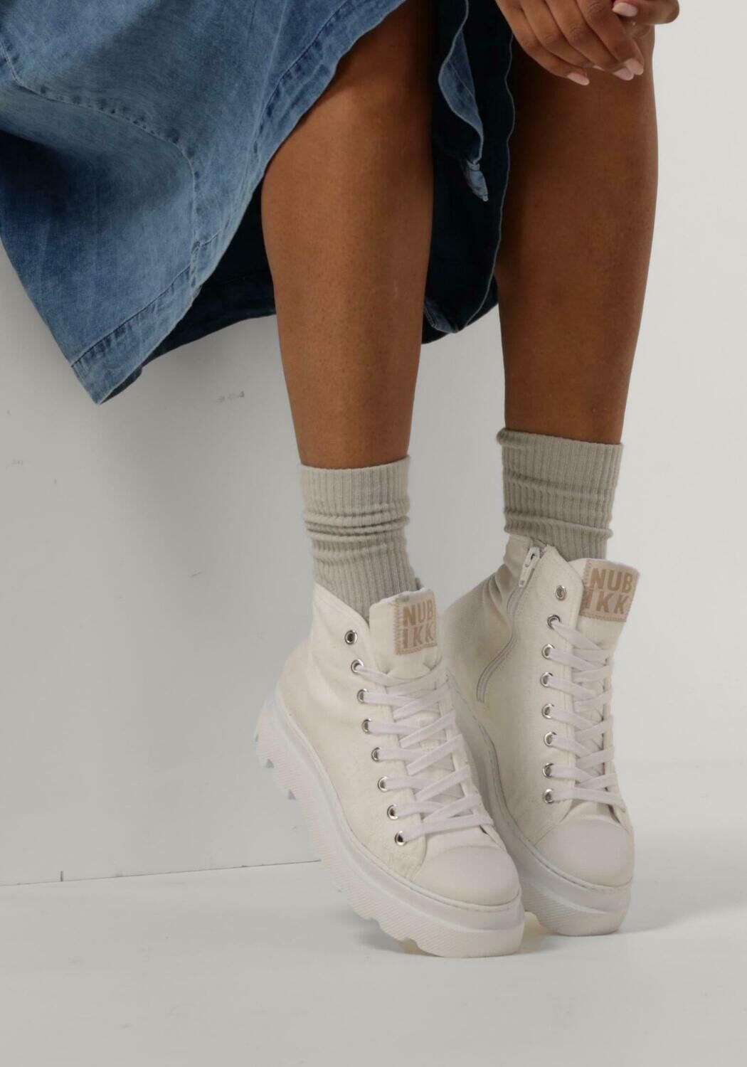 Witte NUBIKK Hoge sneakers MONRO CHARLY Assem