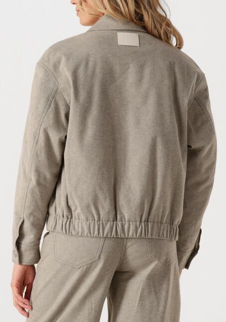 Taupe CLOSED Jack ZIPPED JACKET - large