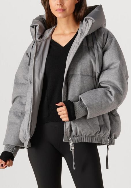 Grijze DUNO Gewatteerde jas GIUBBINO DONNA - large