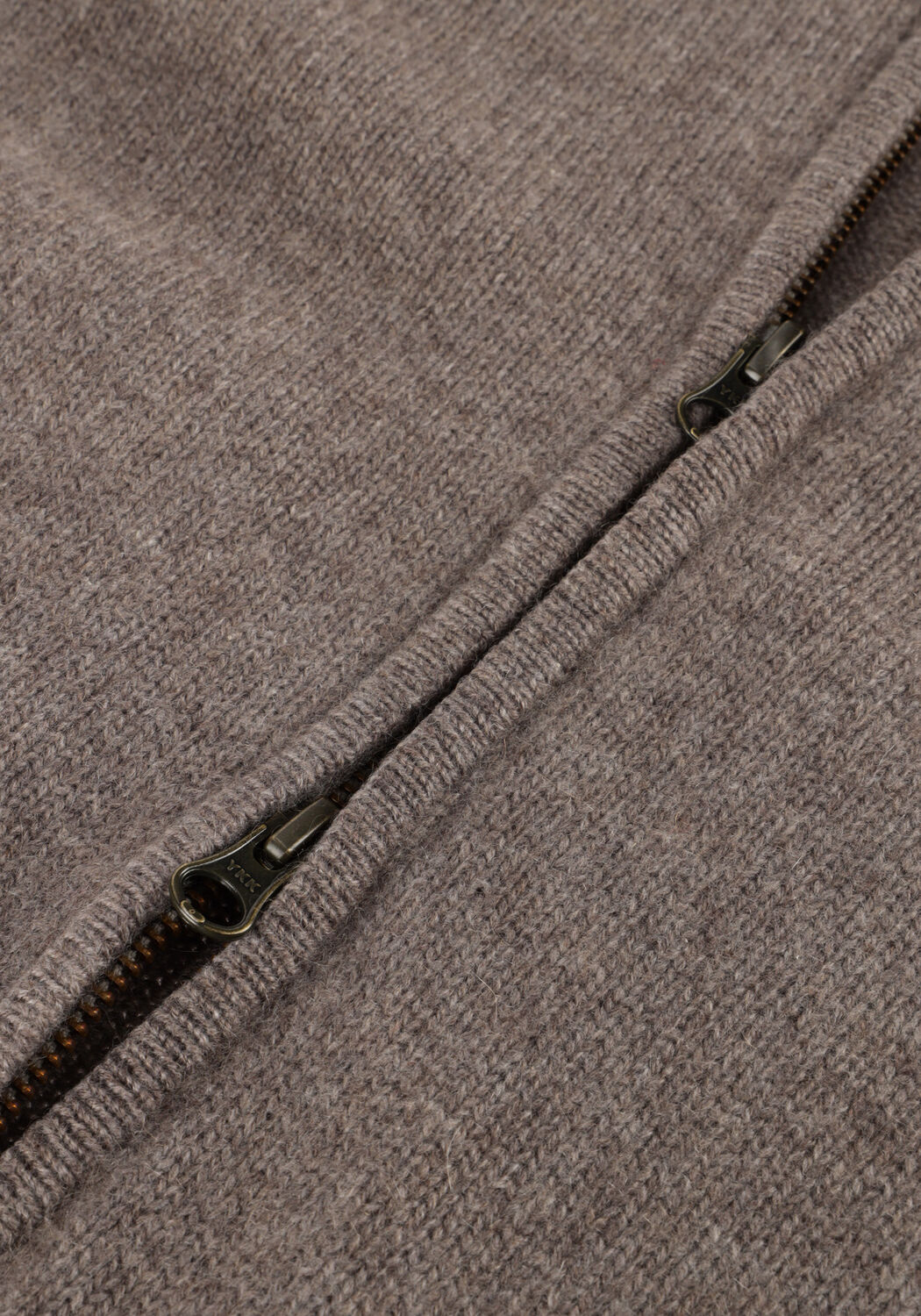 Taupe LISA YANG Trui NESSIE ZIP CARDIGAN JACKET - large