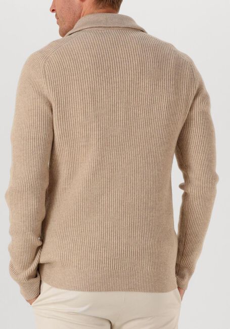 Beige PROFUOMO Trui PULLOVER HALF ZIP - large