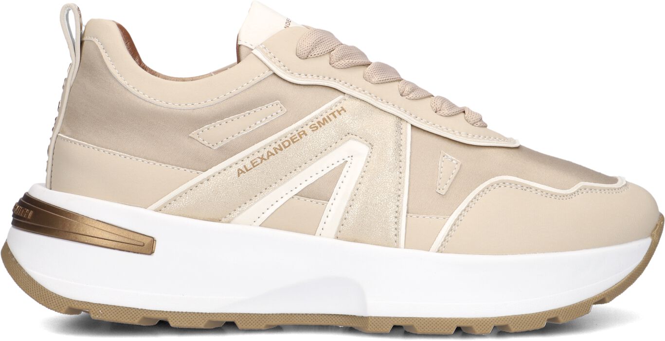 Alexander Smith Lage Sneakers Dames 2193, Maat: 36, Materiaal: Textiel, Kleur: Beige