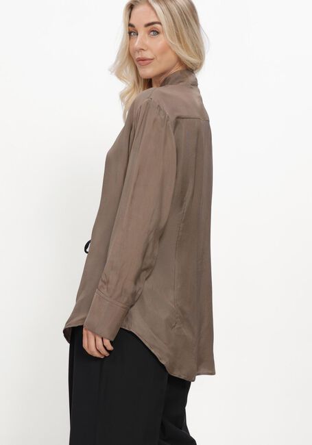 Bruine ROHE T-shirt RELAXED SHAPED SHIRT - large