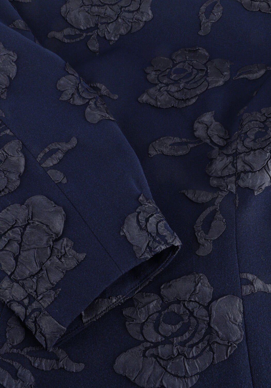 Donkerblauwe ROTATE Mini jurk JACQUARD MINI DRESS - large