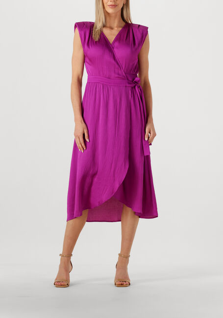 Paarse SUNCOO Midi jurk CESARIA - large