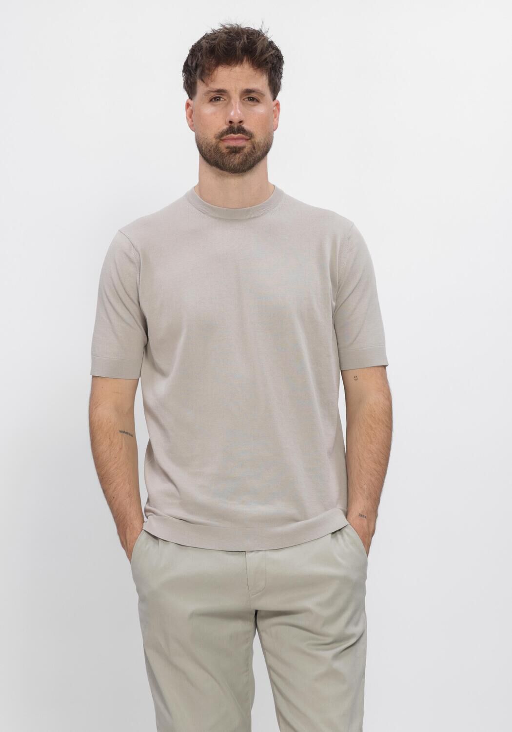 Grijze FILIPPO DE LAURENTIIS T-shirt TSHIRT MC - large