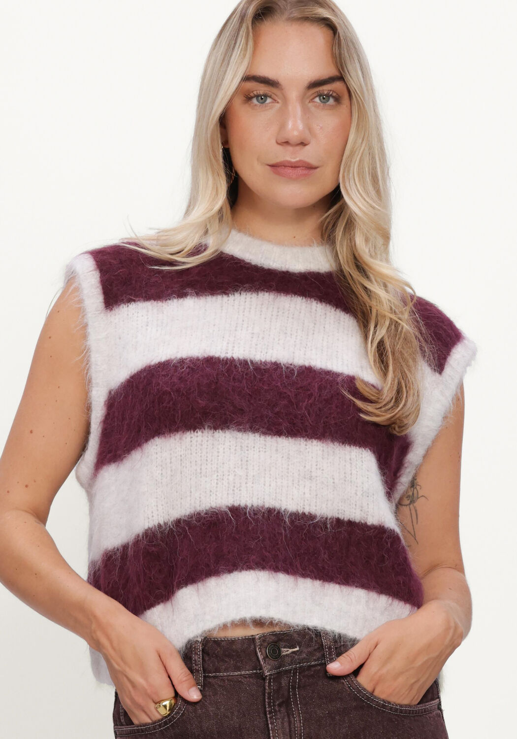 Bordeaux AMERICAN VINTAGE Trui NIBY - large