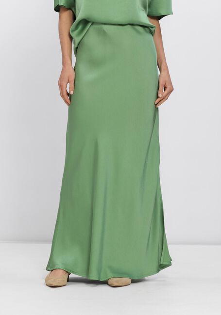 Groene SEA ME HAPPY Maxirok AYDA SKIRT SATIN CREPE - large