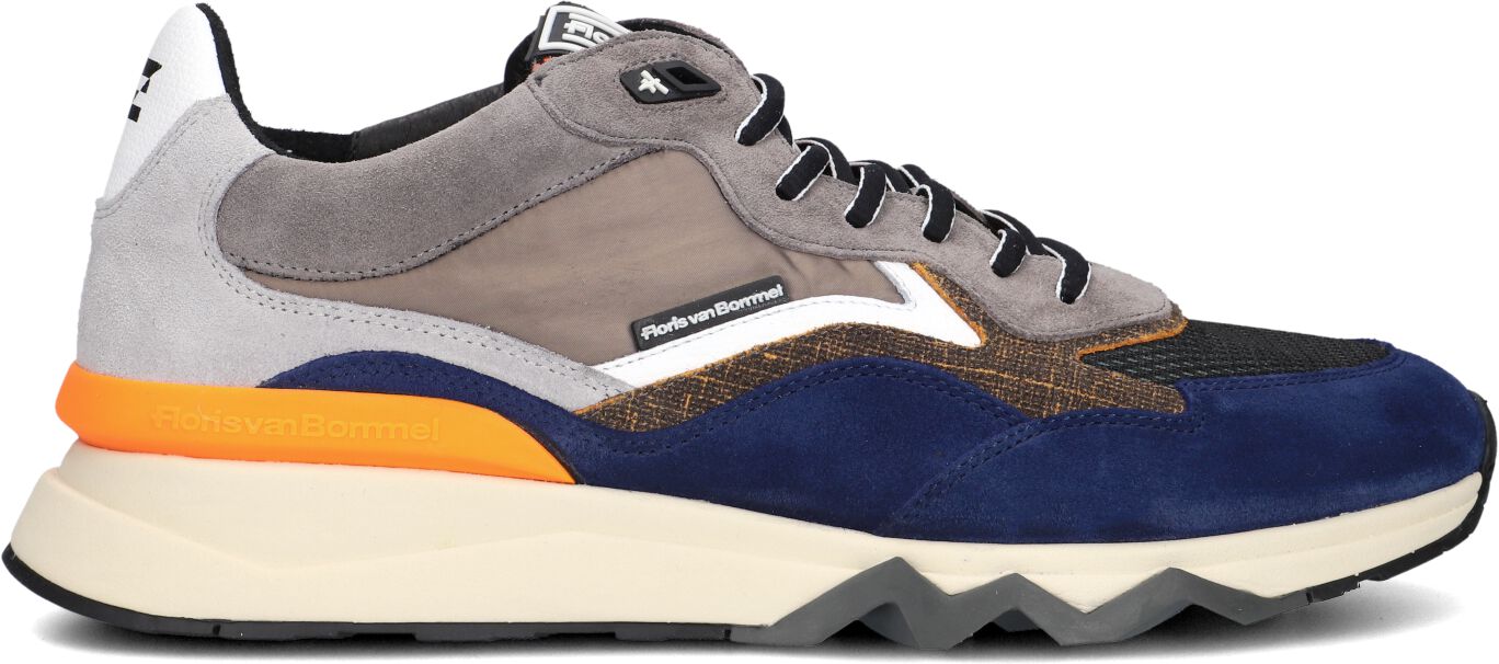 Floris van Bommel Lage Sneakers Heren Sfm-10178, Maat: 43⅓, Materiaal: Suède, Kleur: Oranje