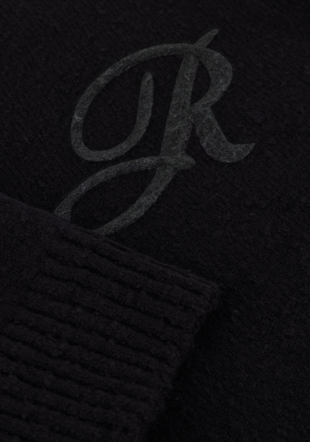 Zwarte REPRESENT Polo KNITTED POLO - large