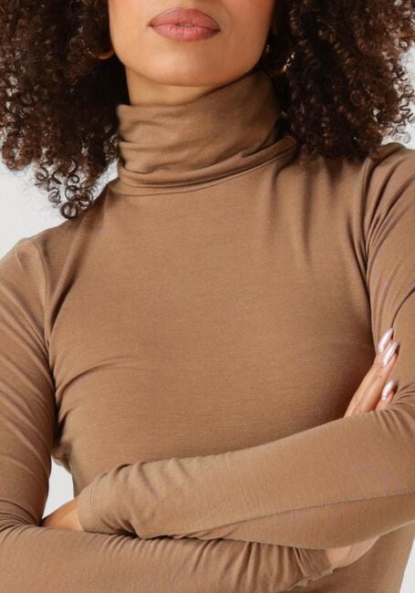 Bruine SECOND FEMALE Vest MATIMA T-NECK TEE - large