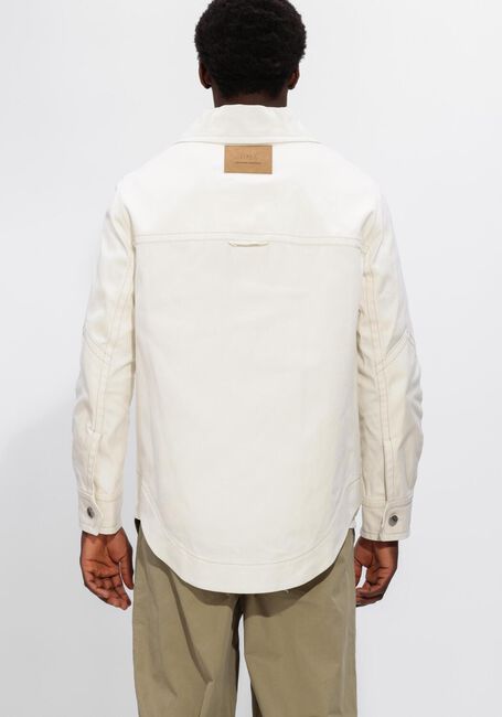 Ecru AMI PARIS Overshirts WORKER BUTTONED JACKET - large