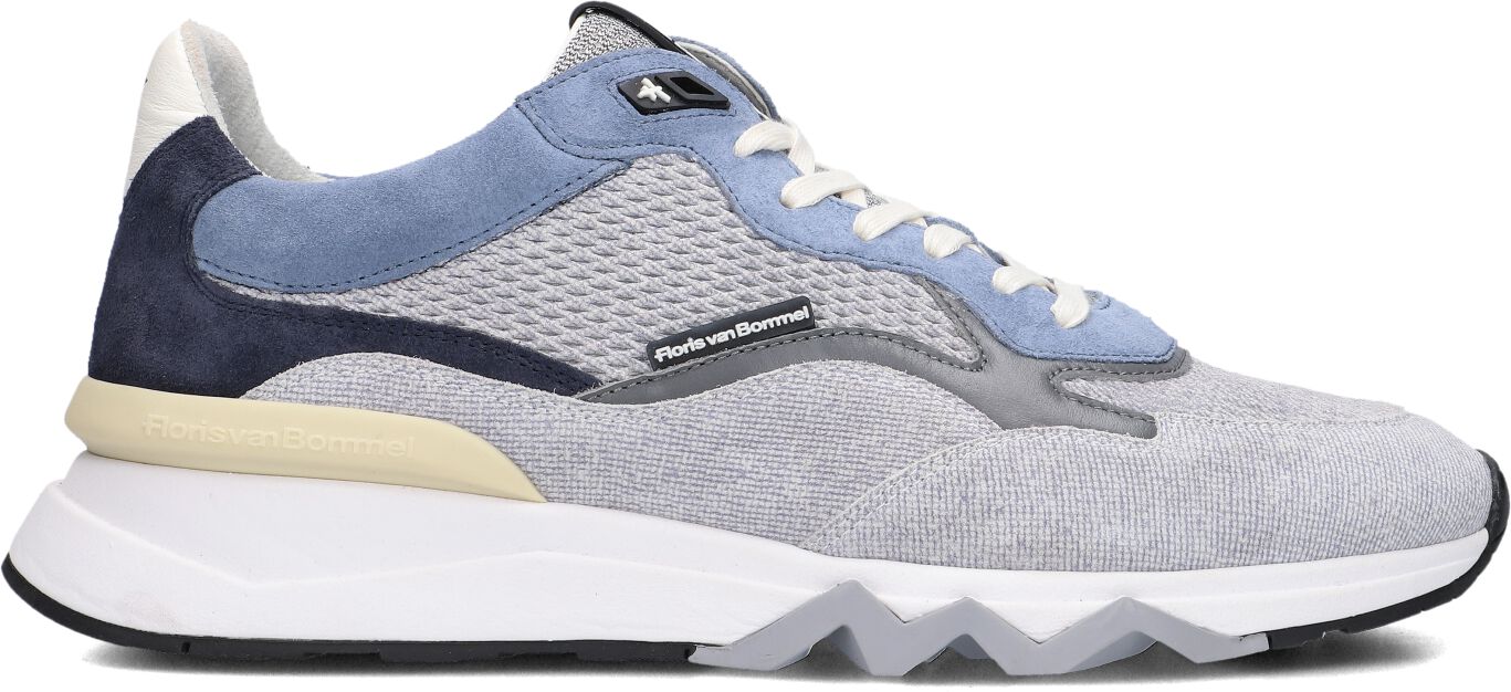 Floris van Bommel Lage Sneakers Heren Sfm-10136 De Zager, Maat: 44, Kleur: Blauw