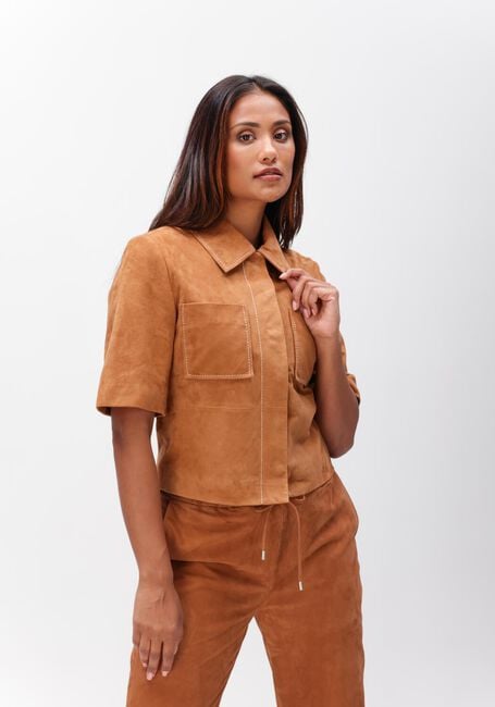 Cognac IBANA Blouses TREABHAR SUEDE - large