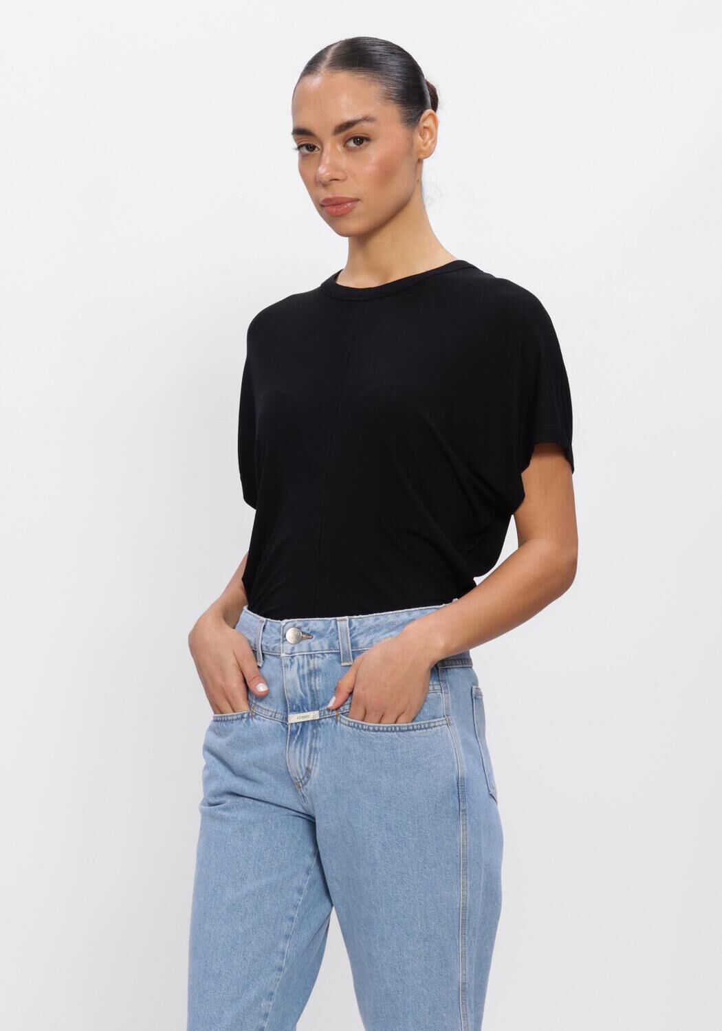 Zwarte ANINE BING Top ZADIG TEE - large