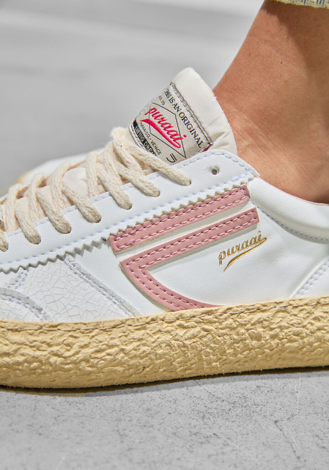 Witte PURAAI Lage sneakers 1.01 VINTAGE - large