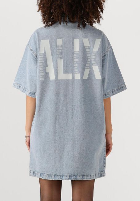 Blauwe ALIX THE LABEL Mini jurk LADIES WOVEN FLOWY SHIRT DRESS - large