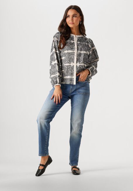 Ecru SUMMUM Blouses LONGSLEEVE BOUSE TILE EMBROIDERY - large