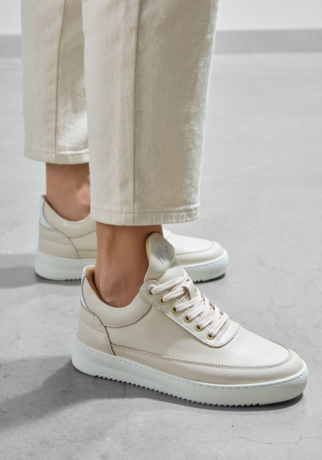 Beige FILLING PIECES Sneakers LOW TOP ELEMENT - medium