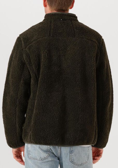 Donkergroene PEAK PERFORMANCE Trui M SOLID PILE JACKET - large