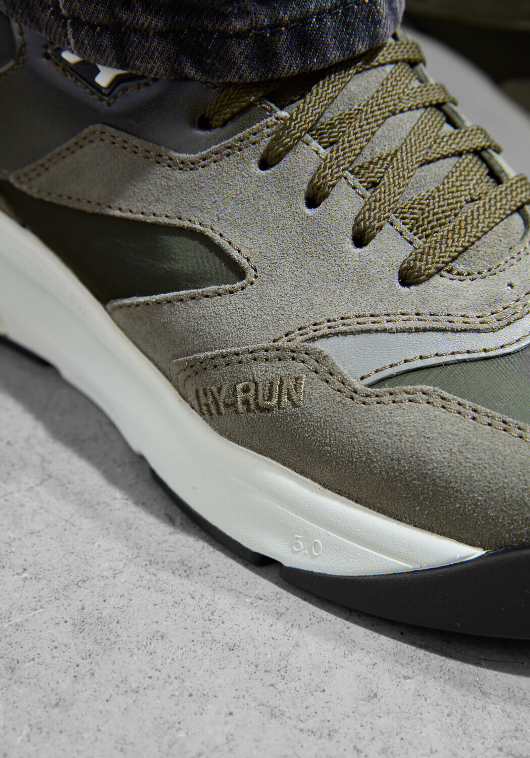 Groene SANTONI Lage sneakers COMBI HY-RUN SNEAKER - large