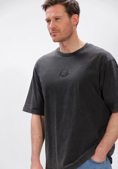 Grijze FILLING PIECES T-shirt T-SHIRT BOXY EMBROIDERED - large