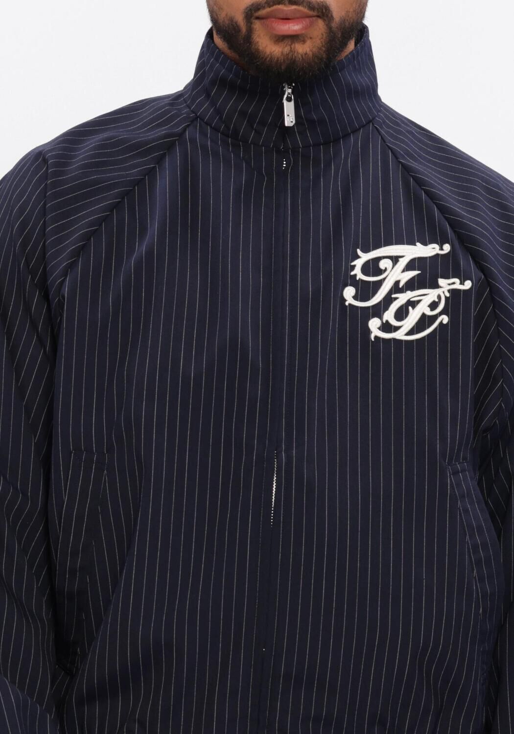 Blauwe FILLING PIECES Jack TRACK JACKET RAGLAN - large