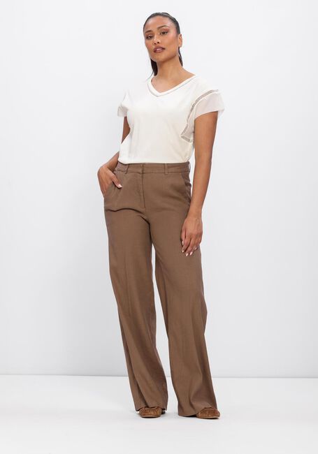 Taupe CAMBIO Wijde broek MIRA - large