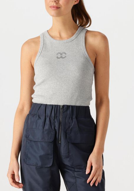 Lichtgrijze CO'COUTURE Top SAHARACC EMBROIDERY TANK TOP - large