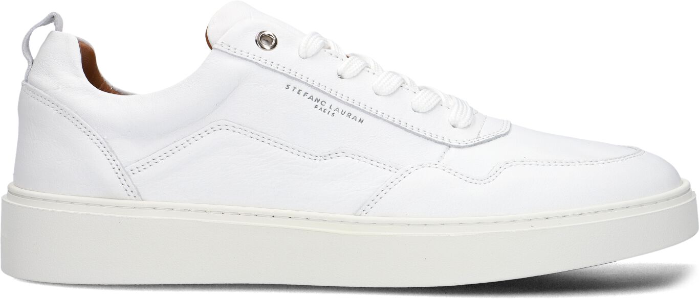 Stefano Lauran Lage Sneakers Heren Lj2501, Maat: 45, Materiaal: Leer, Kleur: Wit afbeelding 1