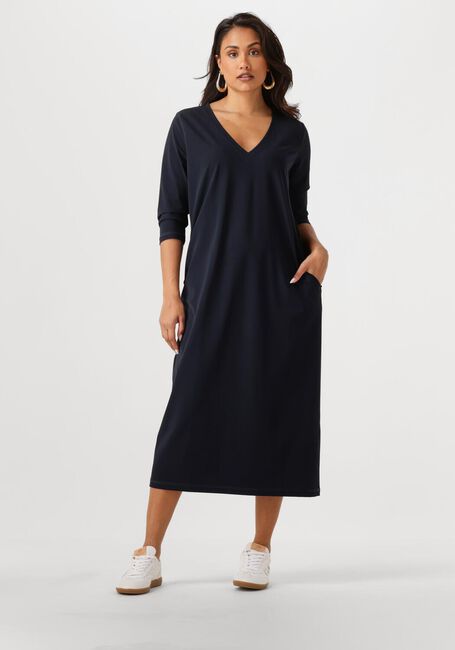 Donkerblauwe PENN & INK Midi jurk BLAKE - large