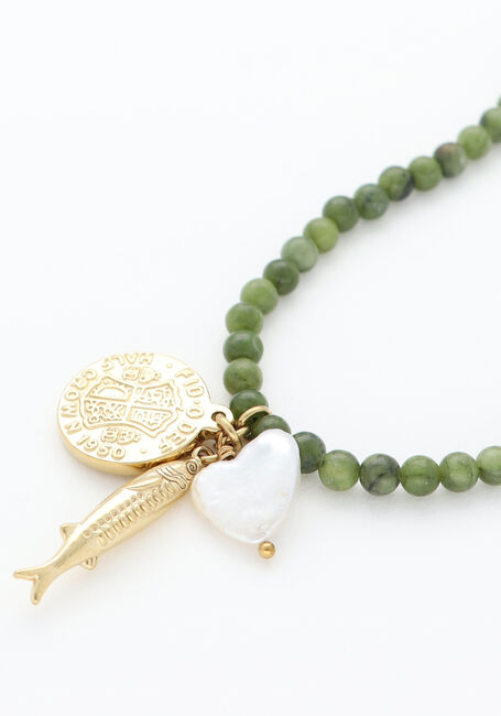 Groene BONNIE STUDIOS Kettingen KAKI PENDANT TRIO NECKLACE - large