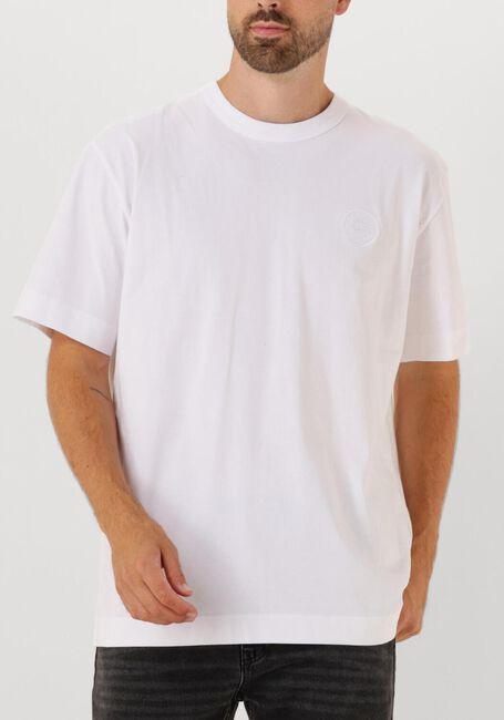 Witte CANADA GOOSE T-shirt GLADSTONE T SHIRT EMBROIDERED DISC - large