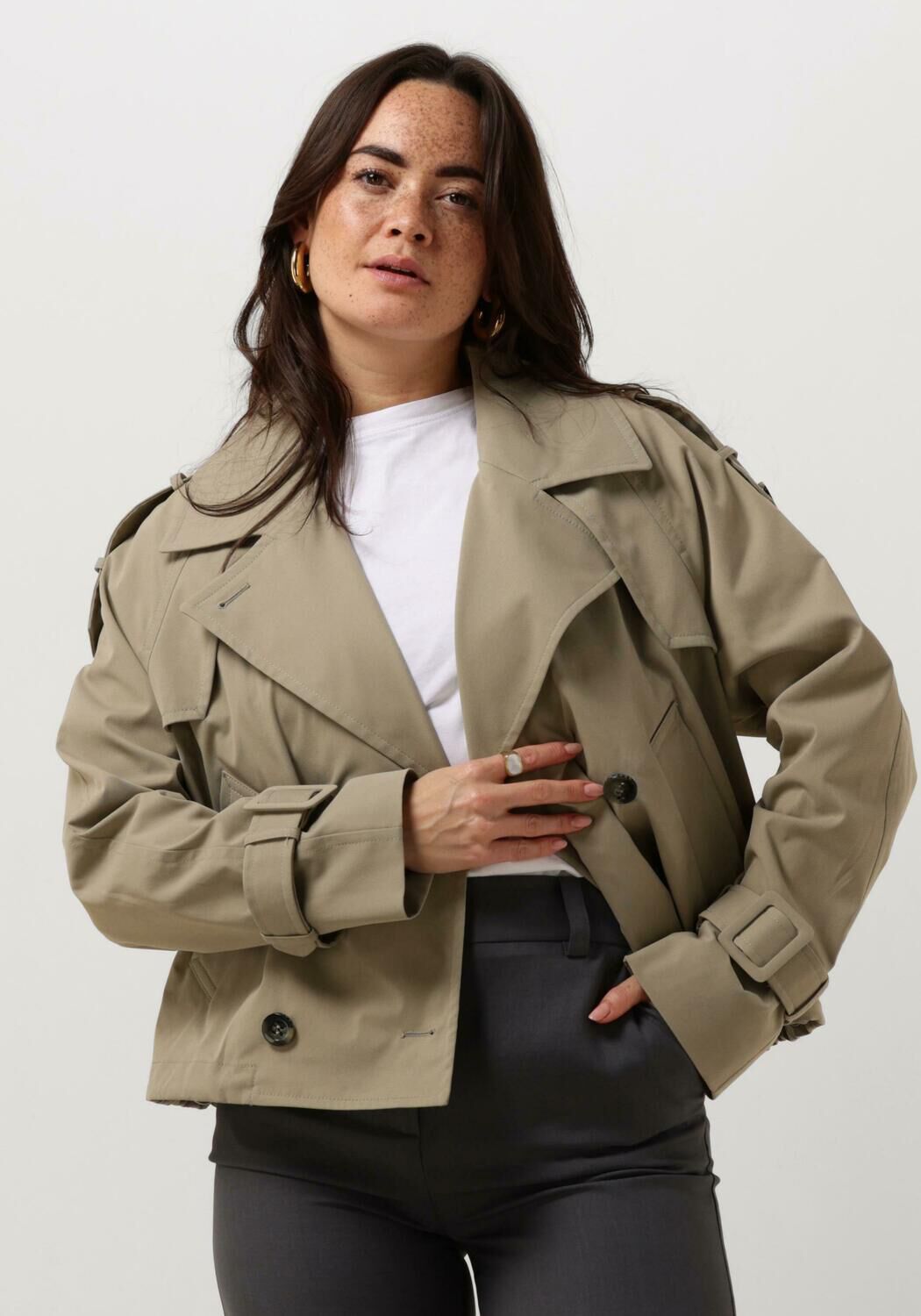 Beaumont Trenchcoat Dames Faye, Maat: 42, Kleur: Khaki
