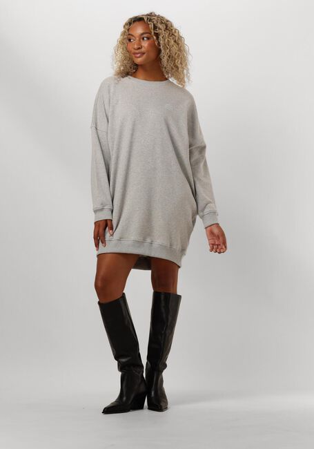 Grijze CO'COUTURE Mini jurk CLEAN OVERSIZED SWEAT DRESS - large