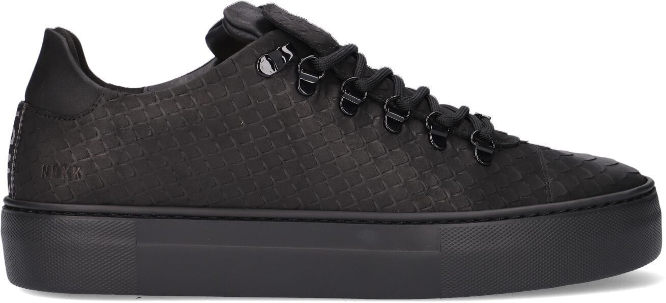 Nubikk Lage Sneakers Heren Jagger Classic, Maat: 47, Materiaal: Leer, Kleur: Zwart