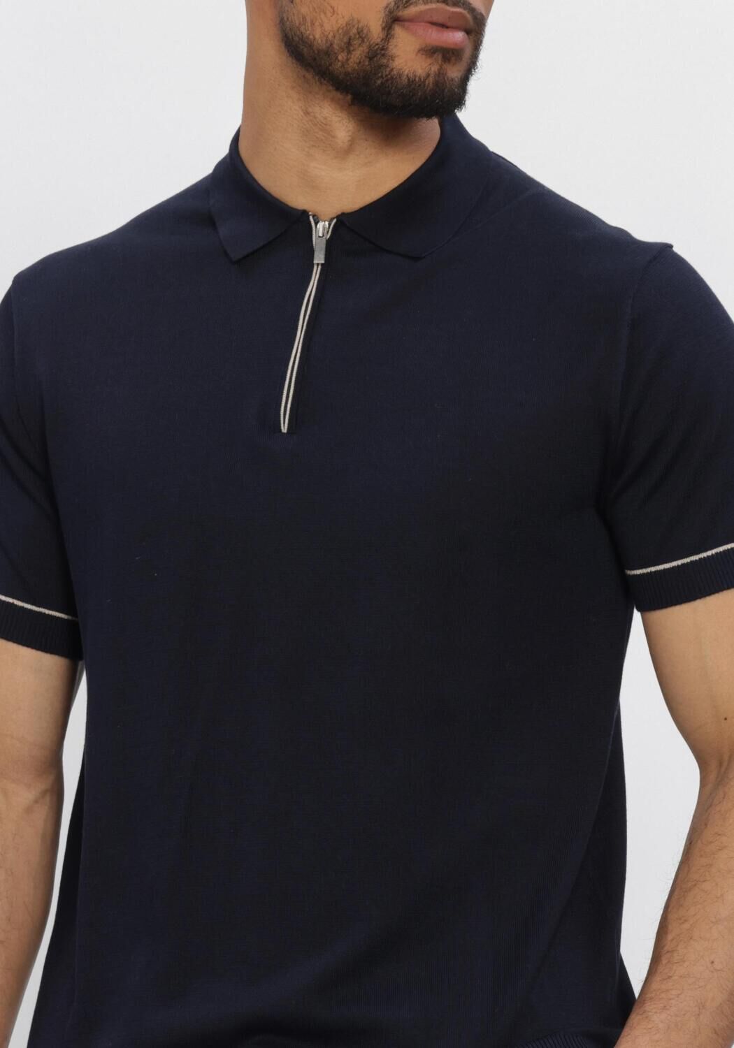 Donkerblauwe STEFANO LAURAN Polo POLO BASTIAN - large