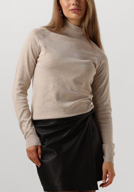 Beige SUMMUM Coltrui TURTLE NECK SWEATER SOFT VISCOSE POLYAMIDE KNIT - large