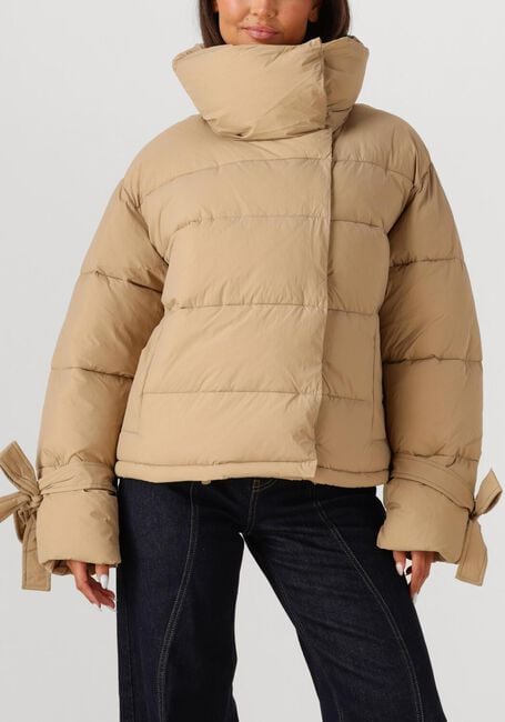 Beige CO'COUTURE Gewatteerde jas MEGAN CROPPED PUFFER JACKET - large